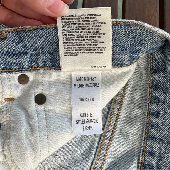 agolde parker denim shorts - Picture 5 of 7